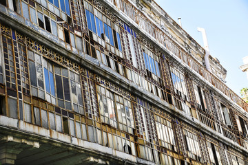 Abandoned  Building with broken windows