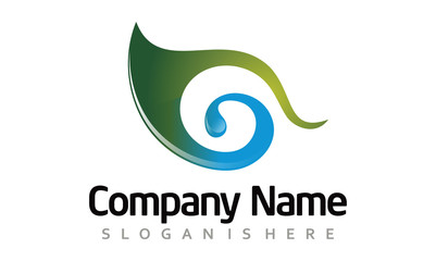 G - Fresh Water on Green Leaf