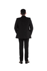 Back View Of Young Business Man
