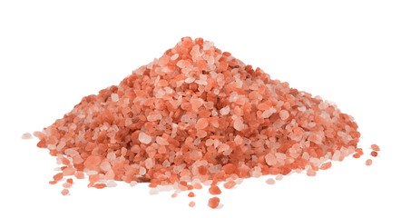 Himalaya Pink Salt isolated on white