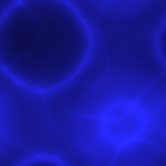 Seamless blue pattern with neon bubbles