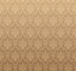 Damask seamless vector pattern