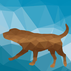 low poly dog