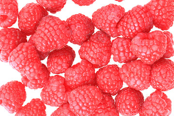 raspberries isolated