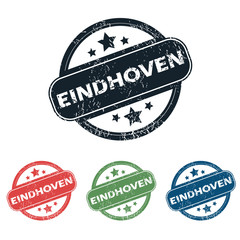 Round Eindhoven city stamp set