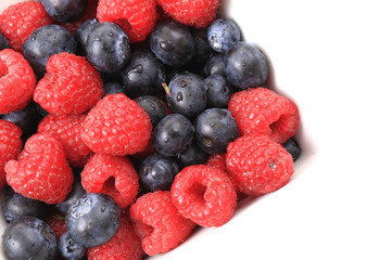 blueberries ad raspberries