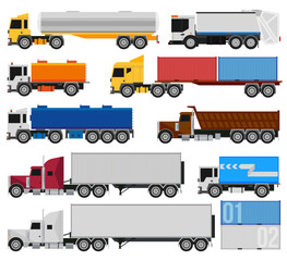 Trucks and trailers © denisdubrovin