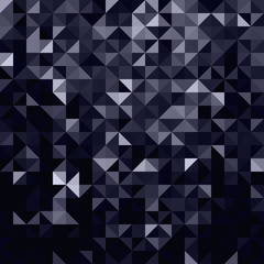 Pure black geometric shapes background