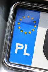 Kfz-Kennzeichen mit EU-Kennung Polen