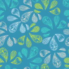 Paisley vector seamless pattern.