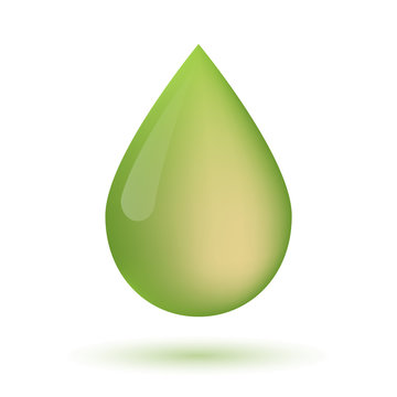 Olive oil drop icon