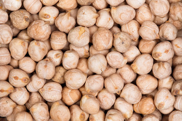 Chickpeas background.