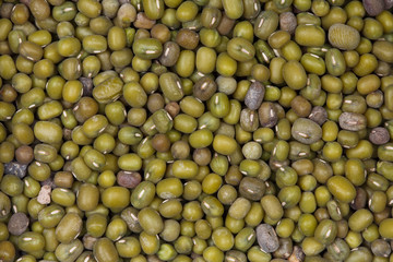 Green bean or mung bean background.