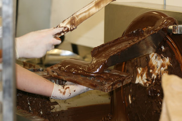 production of pralines 