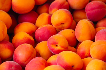 Apricots in a market