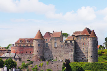 Fototapeta na wymiar View on castle Dieppe