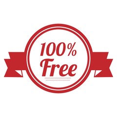Free. Free Badge. Free Tag. Free Button. Vector