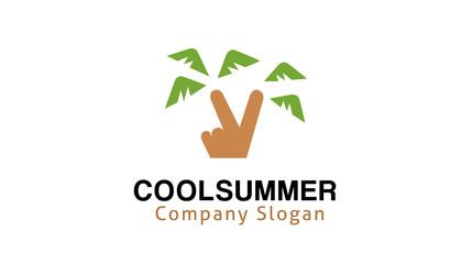 Cool Summer Logo template
