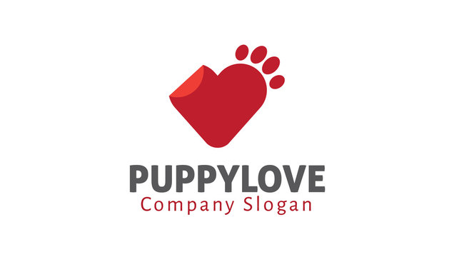 Puppy Love Logo template