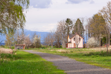 House on the roadside.