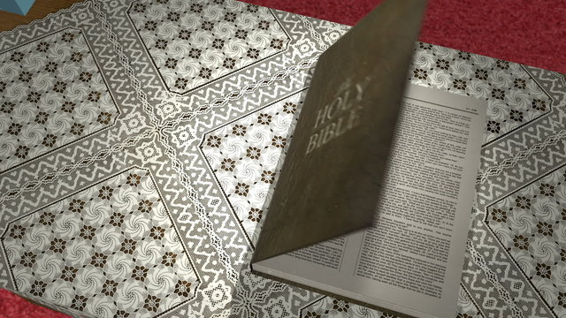 Insert a verse or Scripture into this 3D animation of a bible opening up on a table in a church. After a few pages turn, a blank paper section fades up, serving as a background for your custom text. 