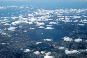 Outer view on land and clouds © Volodymyr