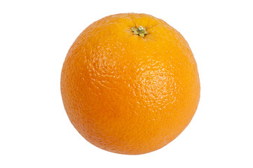 isolated fresh oranges fruit on white background	