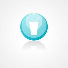 Soft drink web icon on