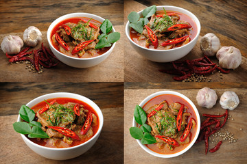Delicious Thai panang curry