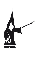 Show comic cartoon funny finger hand Scythe death spirit