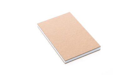 Blank note book paper isolated
