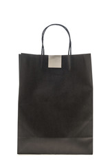 Black shopping bags