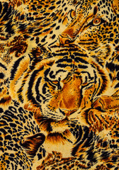 Tiger print fabric