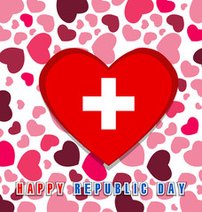 Obraz premium Republic day of Switzerland