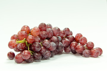 red grape isolated on white