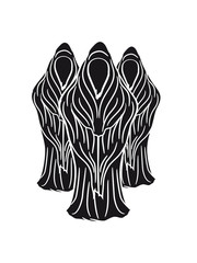 Death robe coat robe 3 monks spirits design