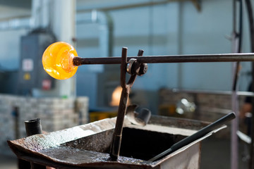 Handmade figures of melted glass