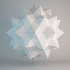 3d illustration of geometric shapes design