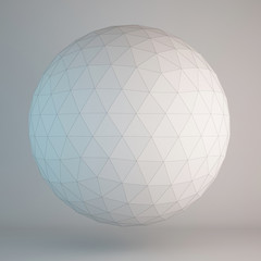 3d illustration of geometric shapes design