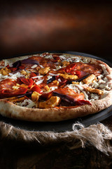 Mozzarella and Chorizo Pizza