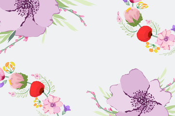 vintage watercolor flowers