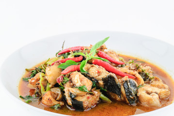 Spicy Fried Stir Catfish