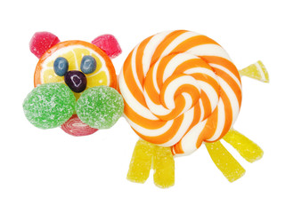 creative marmalade fruit jelly sweet food dog form