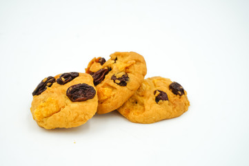 Raisin and cornflake cookies