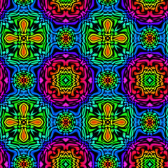 Color pattern seamless generated texture