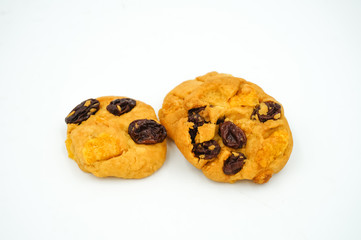 Raisin and cornflake cookies