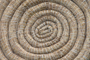 Archery Round Coiled Straw Target Background