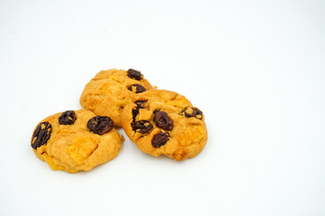 Raisin and cornflake cookies