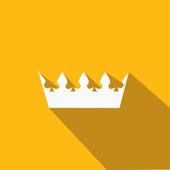 illustration of a crown in flat design style