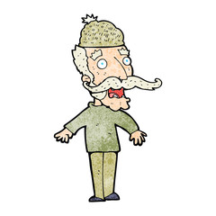 cartoon man wearing hat